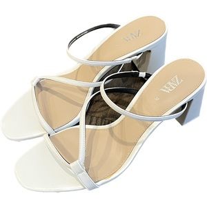 Zara Strappy Mid Heel Sandals
